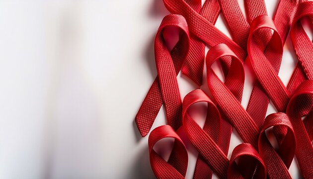 Lazo Rojo, s&iacute;mbolo internacional ideado para mostrar apoyo a la lucha contra el sida y solidarizarse con las v&iacute;ctimas de la enfermedad y los portadores del VIH