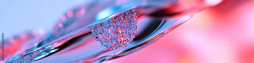 Poster abstract image of textured metallic surface with granular element
