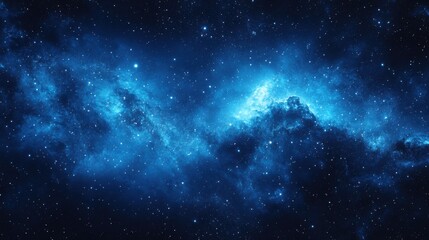 Naklejka premium Abstract celestial background with constellations and starry skies in deep blues and whites, highlighting the beauty and wonder of the night sky. Ideal for astronomy and space-themed projects.