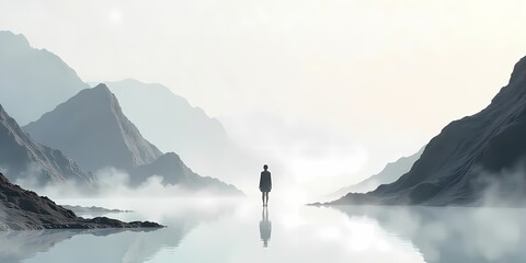 Serene Mountain Reflection