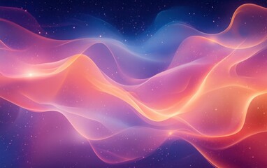 Fototapeta premium Abstract celestial glow patterns background with celestial glow patterns and luminous color effects. Emphasizing space elegance and radiant design, ideal for artistic and space-themed visuals.