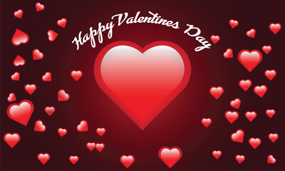 Valentines background, Minimalist Red Gradient Background for Valentines Day