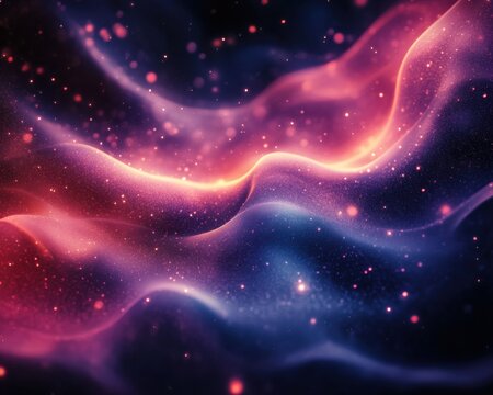 Abstract celestial wave effects background with celestial wave effects and glowing light patterns. Emphasizing space elegance and radiant designs, ideal for cosmic-themed art and modern backgrounds.