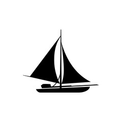 sailing ship isolated on white