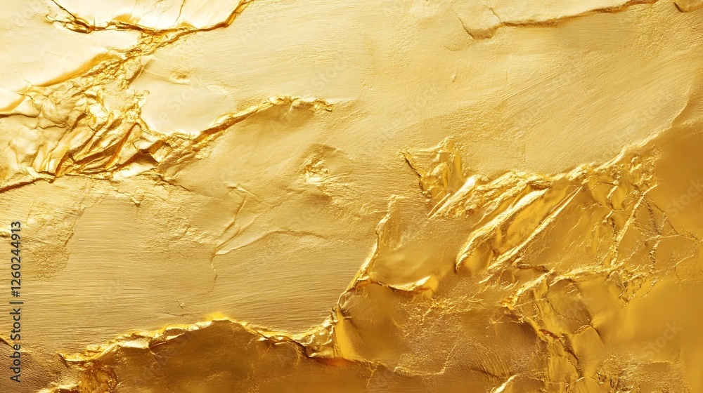 Leinwandbilder a breathtaking abstract composition featuring shimmering golden textures intricate patterns and a lu