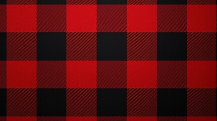red and black buffalo plaid: a classic woven pattern with a rustic and warm feel, perfect for traditional designs