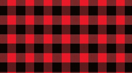 red and black buffalo plaid: a classic woven pattern with a rustic and warm feel, perfect for traditional designs