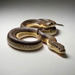Obraz premium snake on a white background