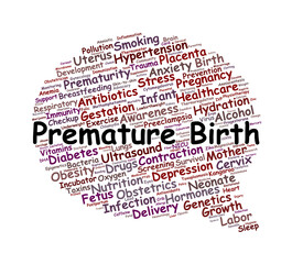 Obraz premium Premature Birth Word Cloud