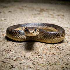 Obraz premium snake in the grass