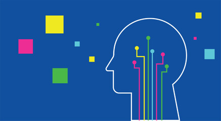 testa, mente, pensiero, tecnologia, intelligenza artificiale, 