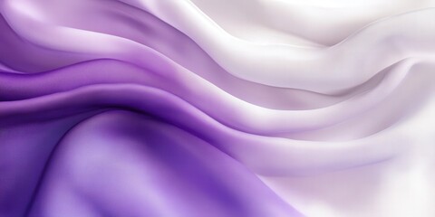 Obraz premium Deep purple and white fabric exudes elegance with its smooth, wavy texture, evoking dynamic movement and depth in each fold