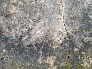 Old vintage crack wall texture background. Crack in concrete wall