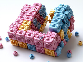 Naklejka premium kids, font, alphabet, playful, colorful, childlike, fun, cute, learning, letters, education, school, handwriting, cartoon, joyful, friendly, bubbly, creative, bright, happy, whimsical, cheerful, soft,