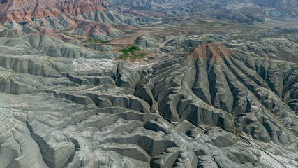 Fototapeta premium Aerial view of Ankara, Nallıhan Bird Paradise.