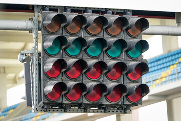 Start Lights in Racing Circuit