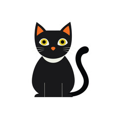 Elegant Cat Silhouette Vector – Download High-Quality Icon.