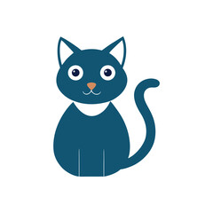 Elegant Cat Silhouette Vector – Download High-Quality Icon.