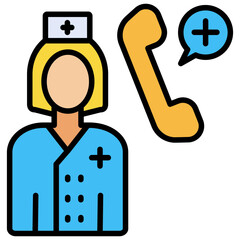 Nursing Service Color Icon