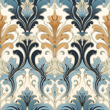 seamless pattern with floral elements