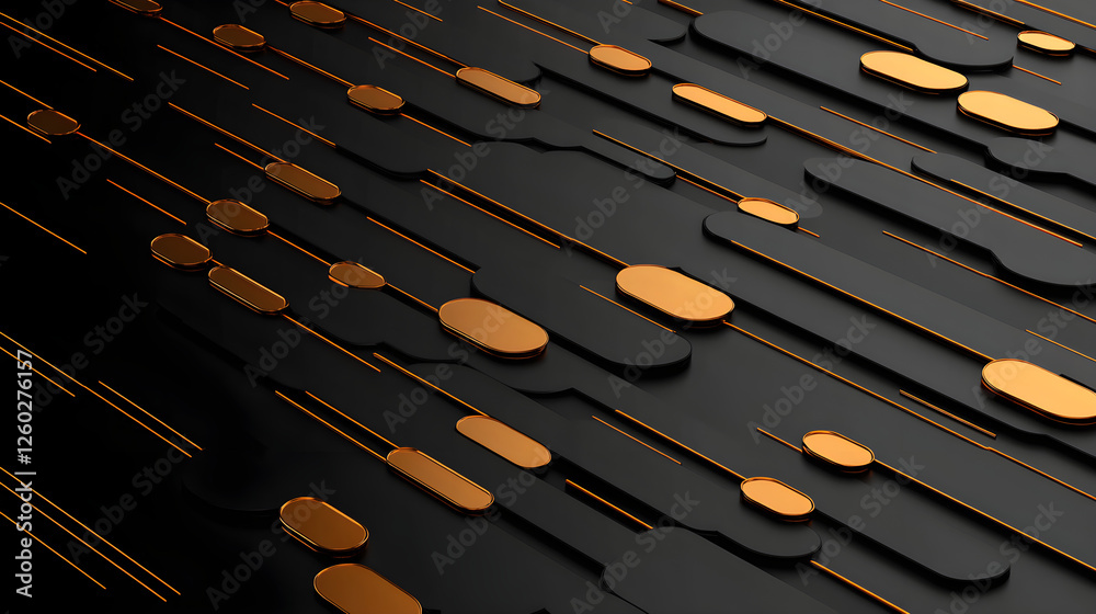 Poster Dynamic motion design elements abstract background graphic art digital environment close-up view visual impact