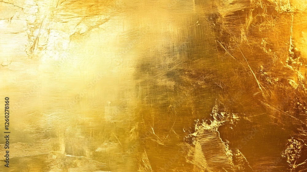 Aufkleber Dazzling abstract golden metallic textured background with shiny luminous and radiant qualities  This image features a striking and sophisticated visual design with a luxurious elegant