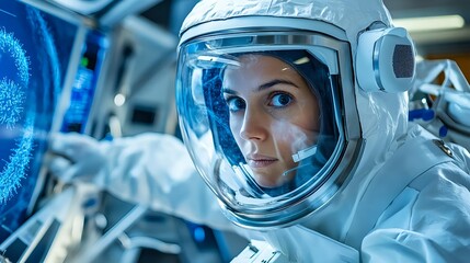 Female Astronaut Space Exploration Research - Futurism