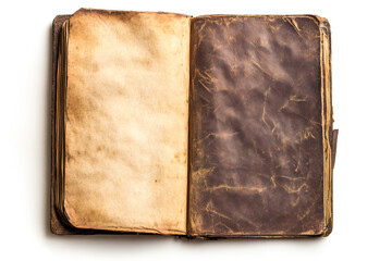 old book isolated on white