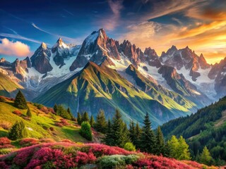 Col de Voze unveils stunning Aiguilles du Mont Blanc; majestic peaks dominate the French Alps' scenery.
