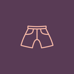 shorts fashion lifestyle clothing apparel logo vector illustration template design