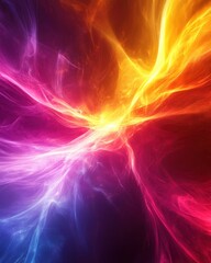 Fototapeta premium Abstract dynamic energy pulses background with dynamic energy pulses and vivid light bursts. Emphasizing energetic rhythm and artistic intensity, ideal for vibrant designs and high-impact visuals.