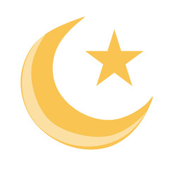 moon and stars vector illustration