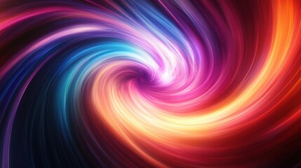 Abstract dynamic light swirls background with dynamic light swirls and radiant color contrasts. Emphasizing vibrant motion and artistic fluidity, ideal for energetic visuals and modern designs.