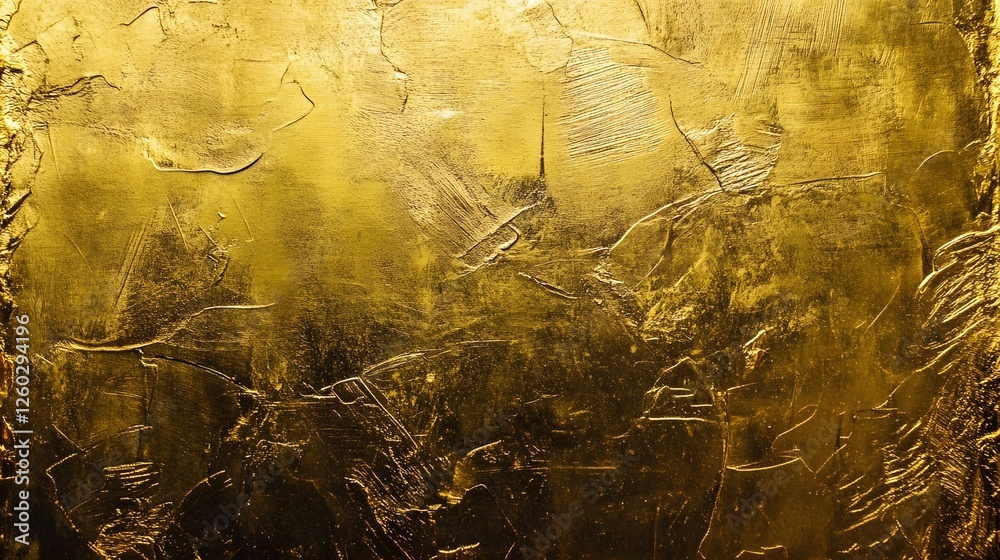 Fototapete luxurious golden abstract grunge metallic texture background with cracked and distressed pattern vin