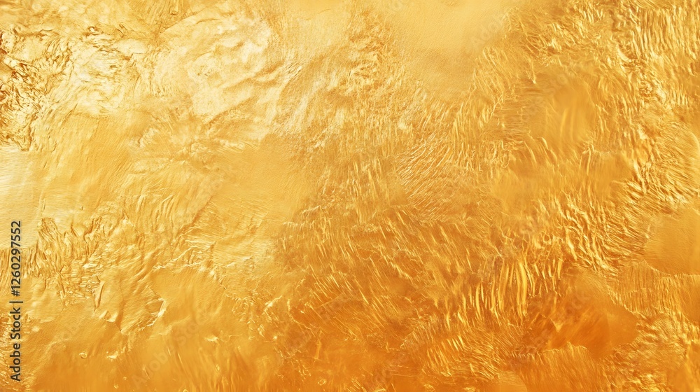 Aufkleber Mesmerizing abstract background with a golden metallic texture featuring dynamic brush strokes dazzling glittering effects and a vibrant luminous aesthetic