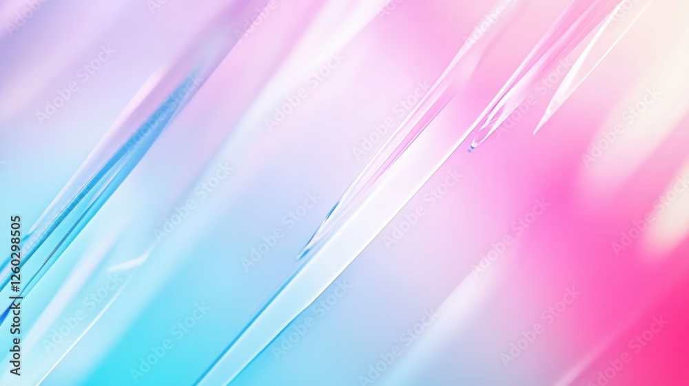 Poster pink and blue gradient abstract background with diagonal shapes and light effects creating a dynamic