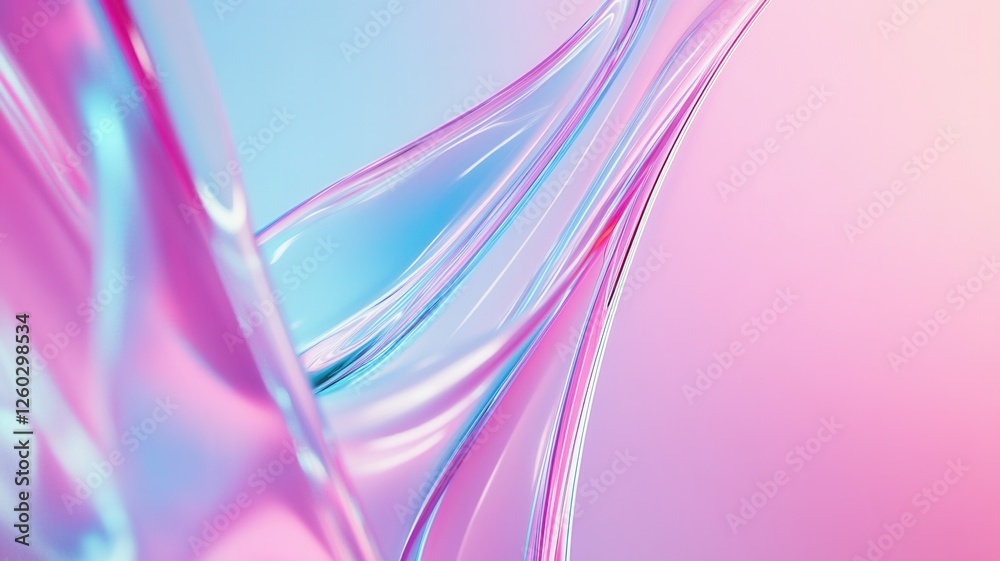 Poster pink and blue gradient abstract background with diagonal shapes and light effects creating a dynamic