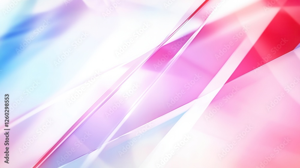 Poster pink and blue gradient abstract background with diagonal shapes and light effects creating a dynamic