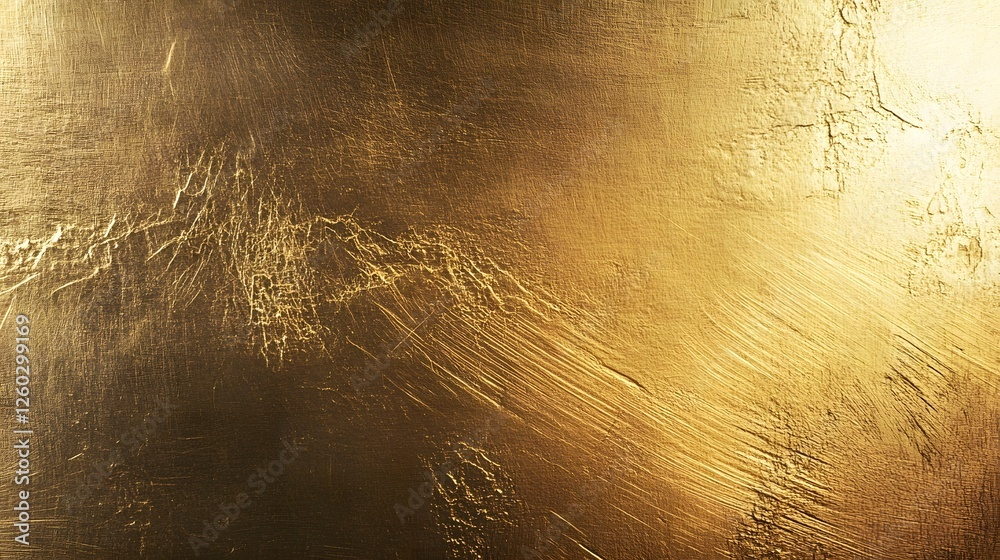 Fototapete Mesmerizing golden metallic abstract background with a shimmering lustrous and glowing texture  Intricate patterns and gradients create a captivating and luxurious visual effect