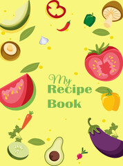 recipe book cover design