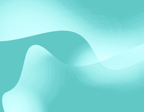 Elegant Clear Teal Curve Background for Modern Designs