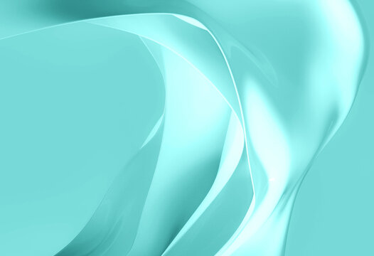 Elegant Clear Teal Curve Background for Modern Designs