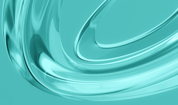 Elegant Clear Teal Curve Background for Modern Designs