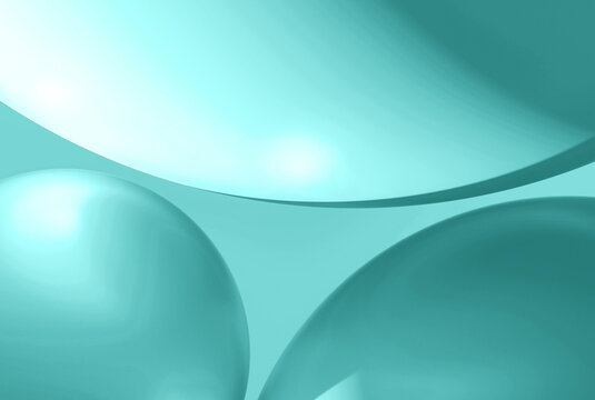 Elegant Clear Teal Curve Background for Modern Designs