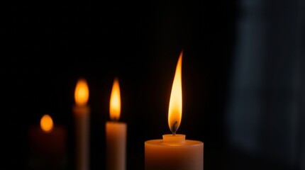 "Luminous Serenity: The Warm Embrace of Candlelight"

