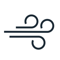 Wind of change. New changes. Vector linear icon isolated on white background.