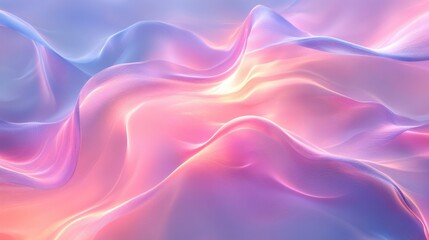 Obraz premium Abstract ethereal glowing waves background with ethereal glowing waves and gentle light effects. Emphasizing otherworldly ambiance and artistic fluidity, ideal for dreamy designs and soft visuals.