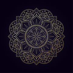 Golden Mandala Luxurious Oriental Pattern