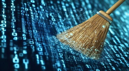 It is the idea of ​​deleting unnecessary data for the future and always preserving the data that is needed for technological advancement. It represents the cleaning of old information.