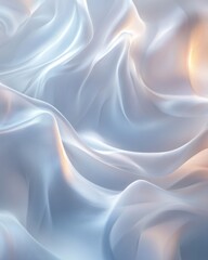 Fototapeta premium Abstract ethereal light waves background with ethereal light waves and soft color transitions. Emphasizing modern serenity and artistic refinement, ideal for soothing visuals and elegant designs.